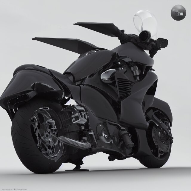 low poly motorbike