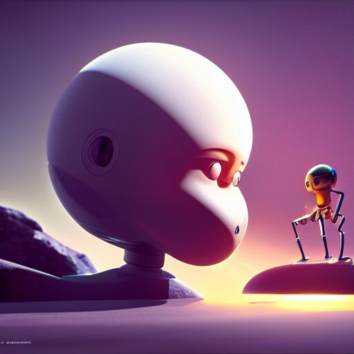 Saturn eating his son as an I Robot by mario feng, ray tracing, master shot, octane render, 8k, ultra hd, perfect light; with a starfield in the background. Add a starfield in the background