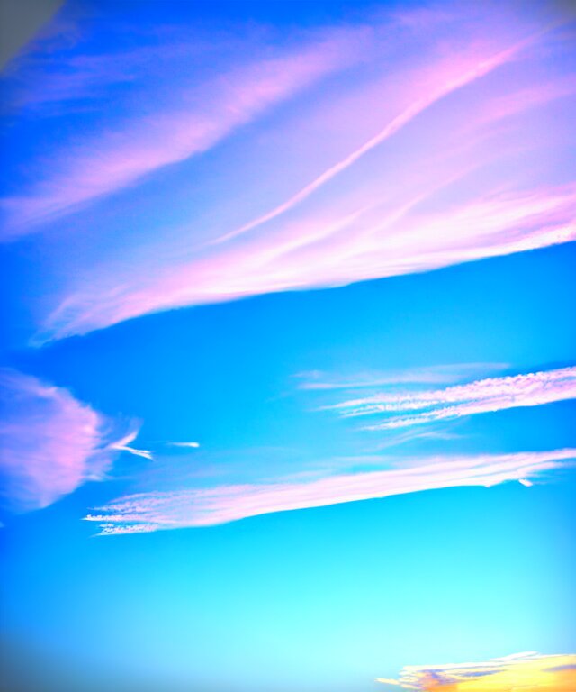 a blue sky 