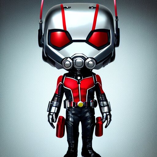 ant-man funko pop, 4k realistic photo of a person. turn the ant-man funko pop into a realistic photo of a person