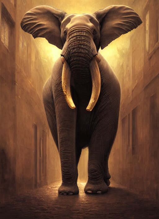 elephant comprised entirely of cables and fiber optics, digital art by eugene de blaas and ross tran, vibrant color scheme, highly detailed, in the style of romanticism, cinematic, artstation, greg rutkowski. Replace the arteries and veins with cables and fiber optics.