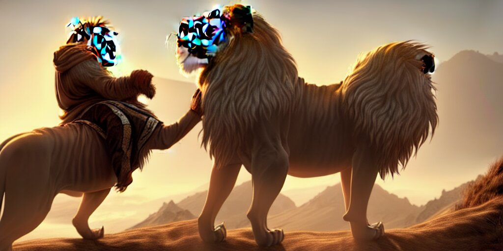Lion runing video