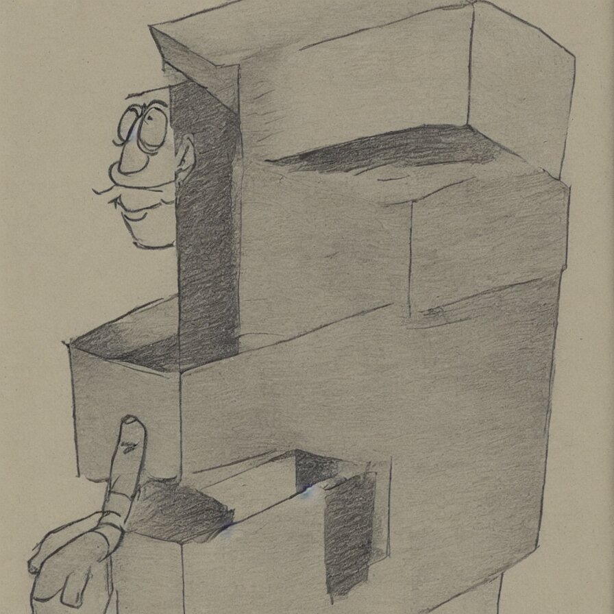 PERSON IN A BOX