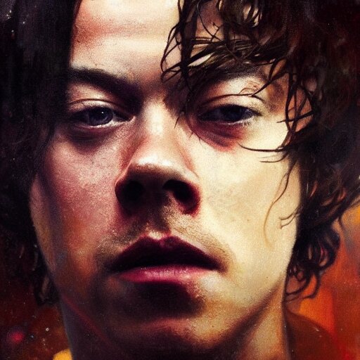 HARRY STYLES: HIGH REALISTIC PORTRAIT WITH VOLUMETRIC LIGHTING FROM ARTSTATION. HARRY STYLES: HIGH REALISTIC PORTRAIT WITH DYNAMIC LIGHTING