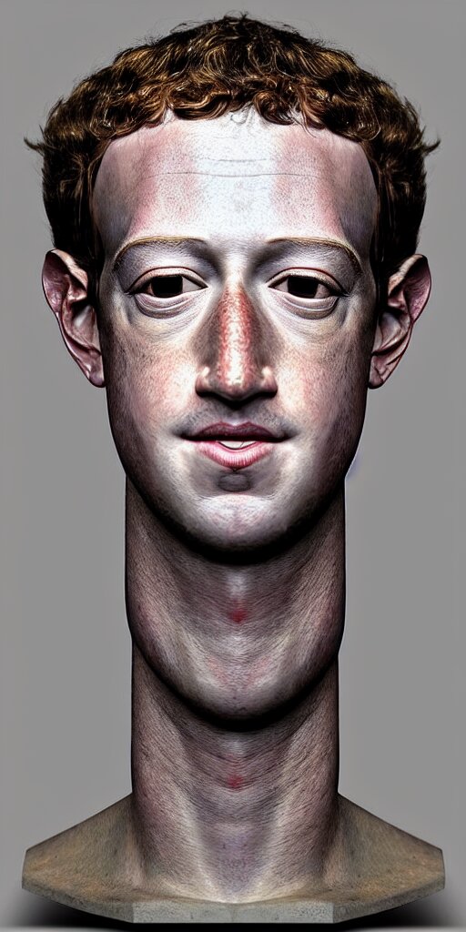 3d Mark Zuckerberg's perfect face is made from primitive objects by Giuseppe Arcimboldo, Edward Hopper, and Rene Margitte. very very beautiful portrait photo of 3d Mark Zuckerberg face made from primitive objects, Perfect face, extremely high details, realistic, by Giuseppe Arcimboldo, Edward Hopper, Rene Margitte,