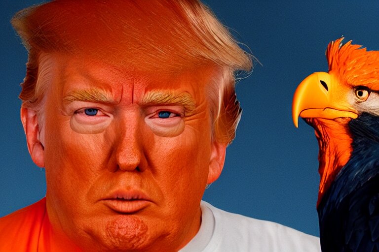 famous orange birds color