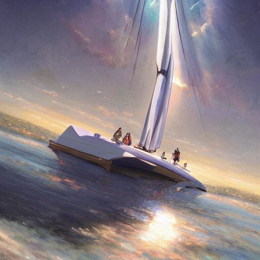 Lelouch Lamprooges luxury Sky Sailboat, detailed, centered, digital painting, artstation, concept art, donato giancola, Joseph Christian Leyendecker, WLOP, Boris Vallejo, Breathtaking, 8k resolution, extremely detailed, beautiful, establishing shot, artistic, hyperrealistic, beautiful face, octane render, cinematic lighting, dramatic lighting, masterpiece