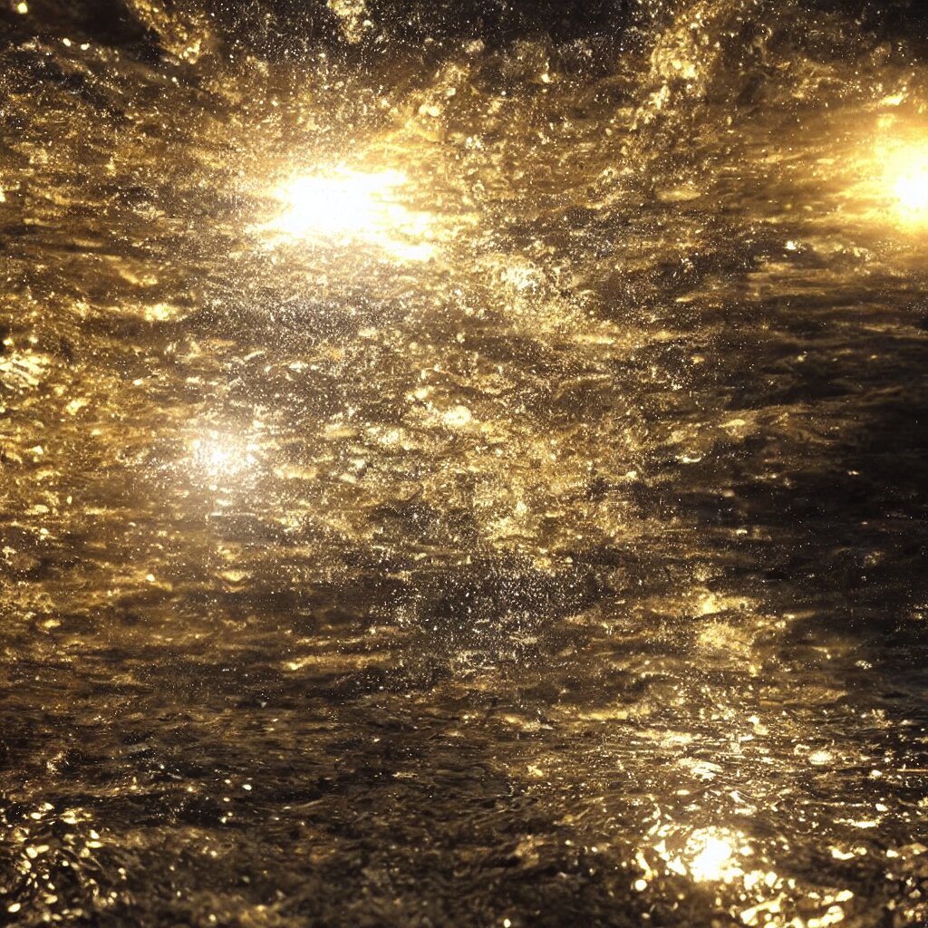 Rayos dorados de luz
