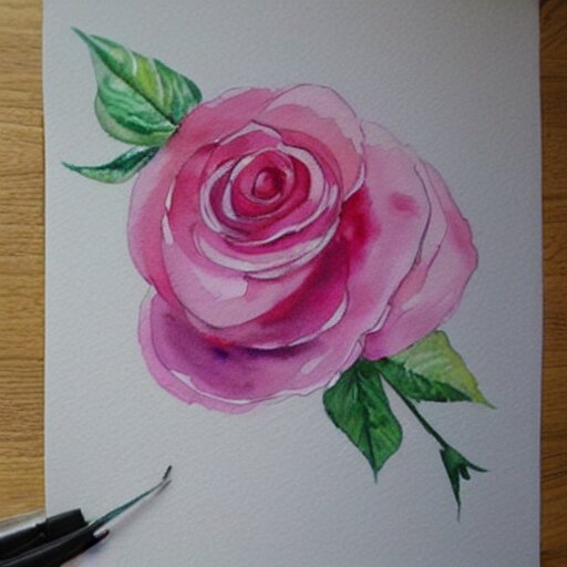 watercolor roses became a real rose