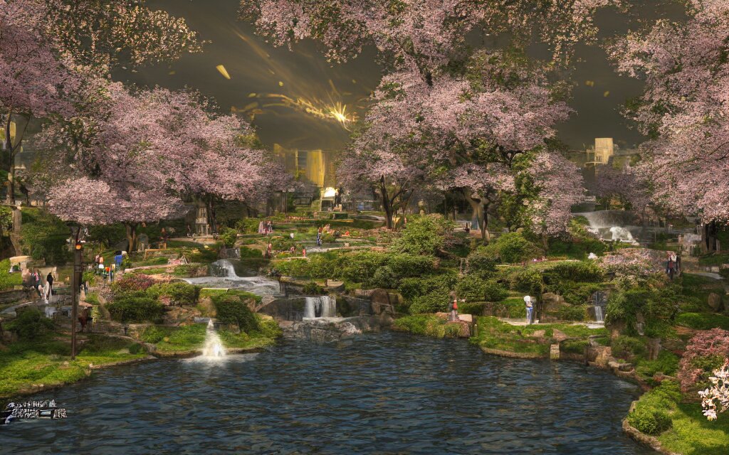 Japan Lake scenery 