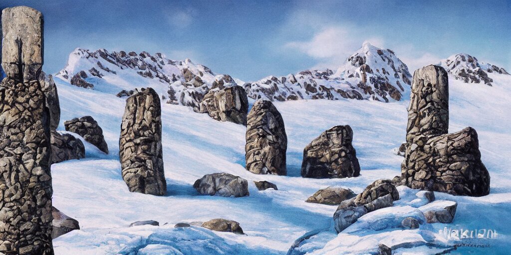Snow rocks