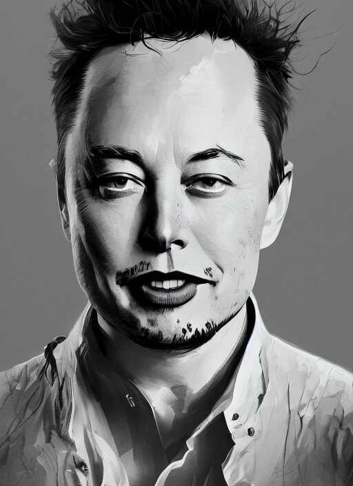 a beautiful portrait of elon musk. character design by cory loftis, fenghua zhong, ryohei hase, ismail inceoglu and ruan jia. volumetric light, detailed, rendered in octane and make him look like a real Elon Musk