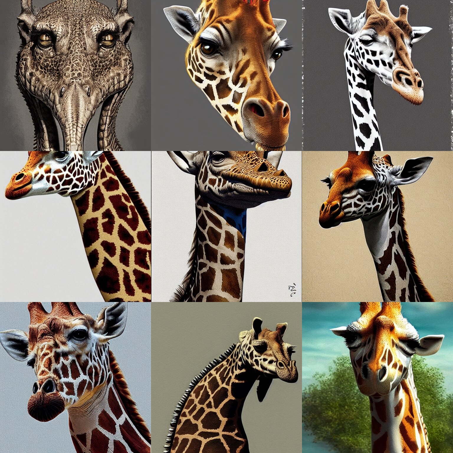 ( ( ( ( ( giraffe ) ) ) ) ) ( crocodile )!!!!!! well composed, best on artstation, cgsociety, epic, stunning, gorgeous, intricate detail, wow, masterpiece, full body!!! 