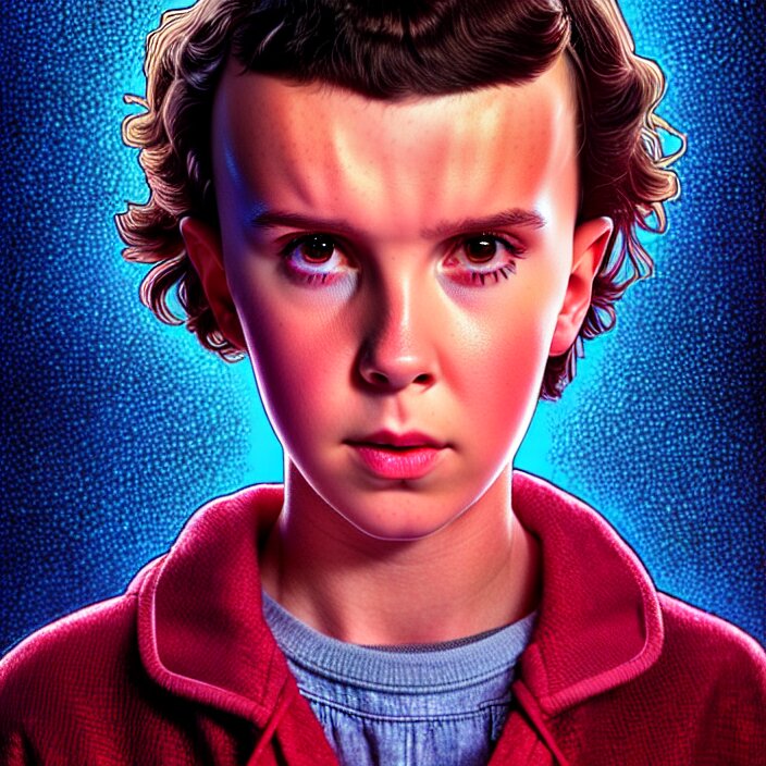 Millie bobby brown from the stranger things