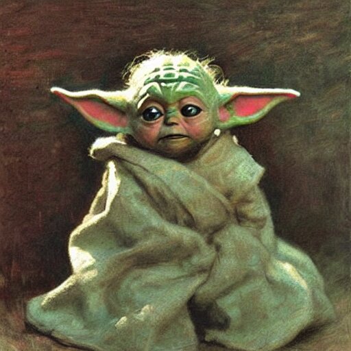 A portrait of yoda