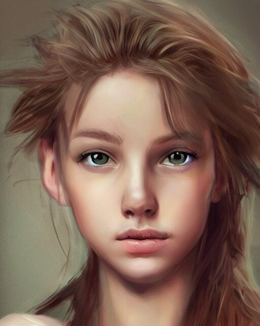 a very, very beautiful wonderful teen; portrait, ultra realistic, concept art, intricate details, highly detailed, by 4k resolution and more. add 4k resolution and more intricate details and make a beautiful women