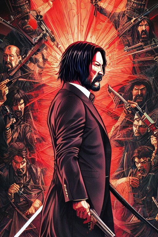 Make him look like real John wick