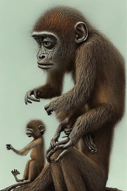 Mom monkey 