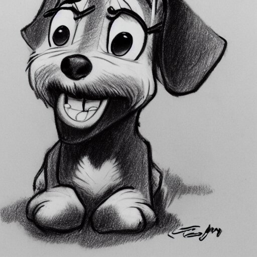 cartoon brown dog