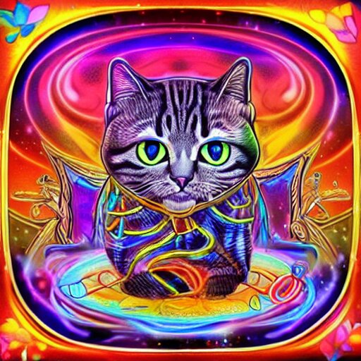 Illusion colourful animal video 