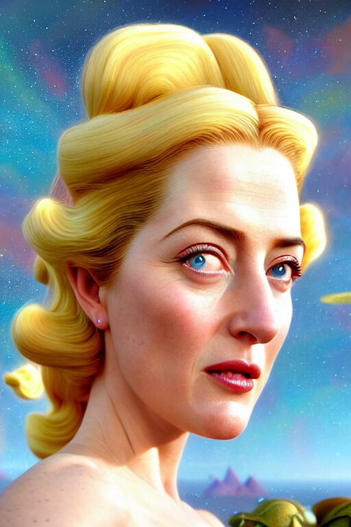 polished sweaty princess peach : : gillian anderson kate upton : : christina hendricks body : : weta disney pixar movie still photo : : hi - fructose, sci fi, fantasy, decadent highly - detailed digital painting, golden ratio, octane render, artstation, smooth, sharp focus, artgerm, mucha, loish, wlop : : 