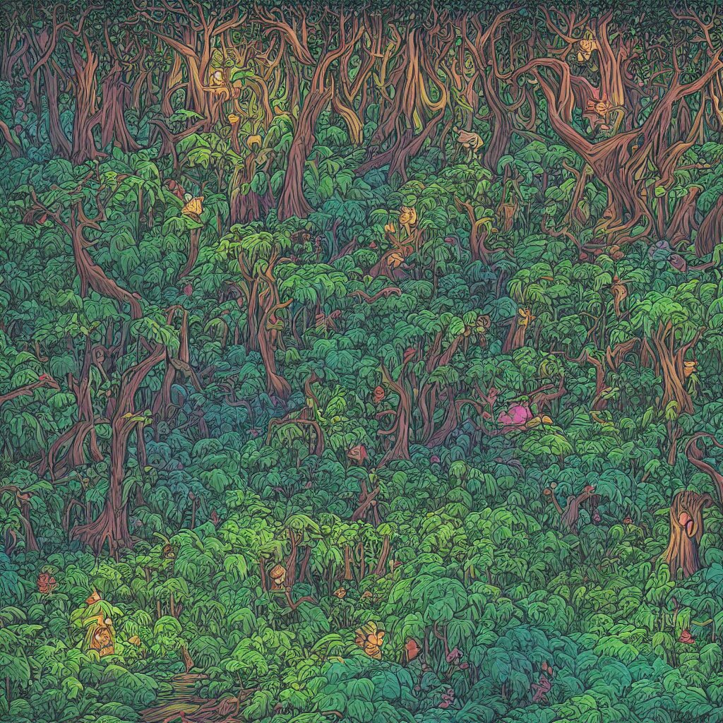 Forest time lapse video