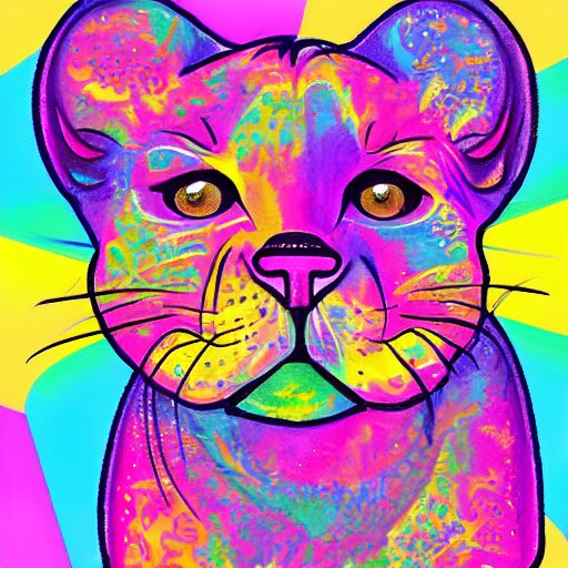 Lisa Frank artwork, courtroom sketch