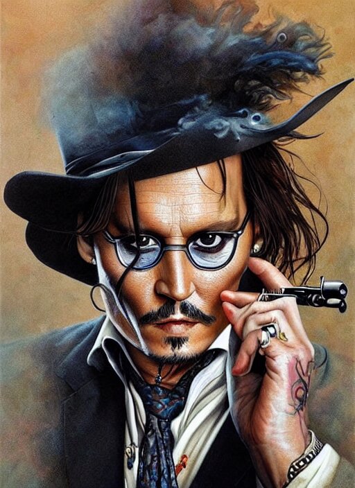 Make him look like real Jonny depp