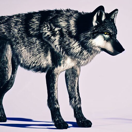 give wolf a dirty coat and sharp teeth