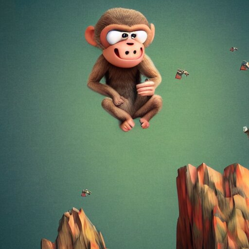 Turn the monkey into a flying comet.