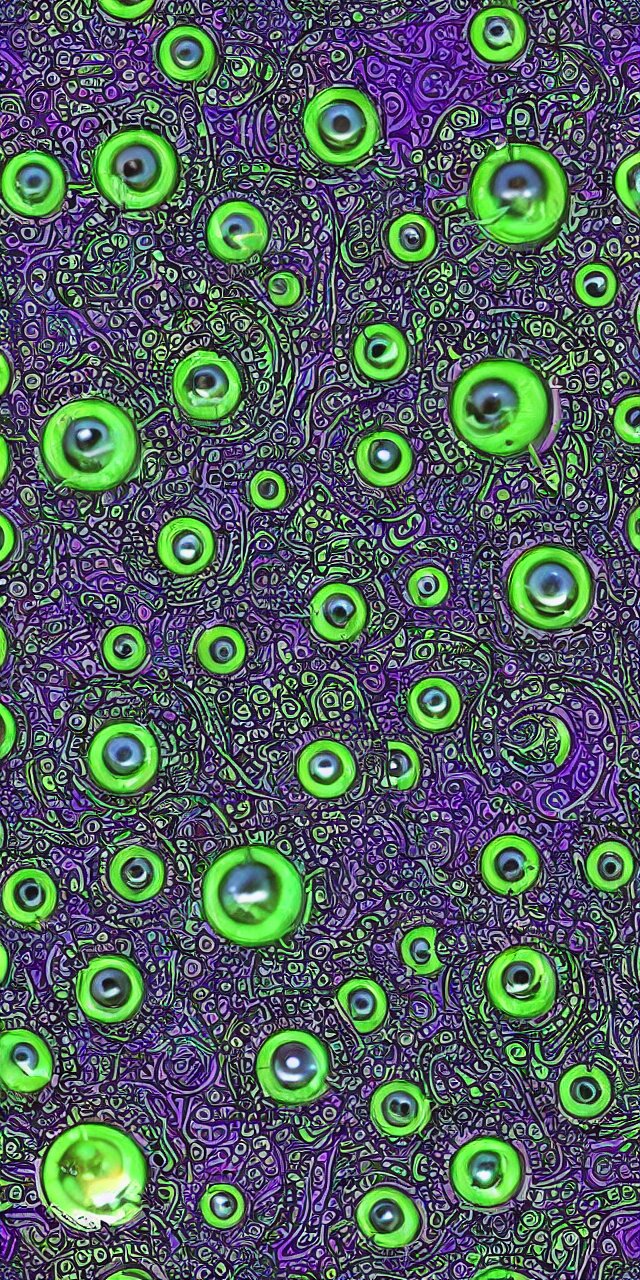 a seamless pattern of Cybernetic Eyes with intricate reflections and circuits, colorful, fantasy, vivid colors, symmetrical, large motifs, concept art, sharp focus, digital art, Hyper-realistic, perfect symmetry, karim rashid, Marc Newson, 4K, Unreal Engine, Highly Detailed, HD, Dramatic Lighting by Brom, trending on Artstation, photorealistic, masterpiece, smooth gradients, no blur, sharp focus,insanely detailed and intricate, cinematic lighting, Octane render, epic scene, 8K