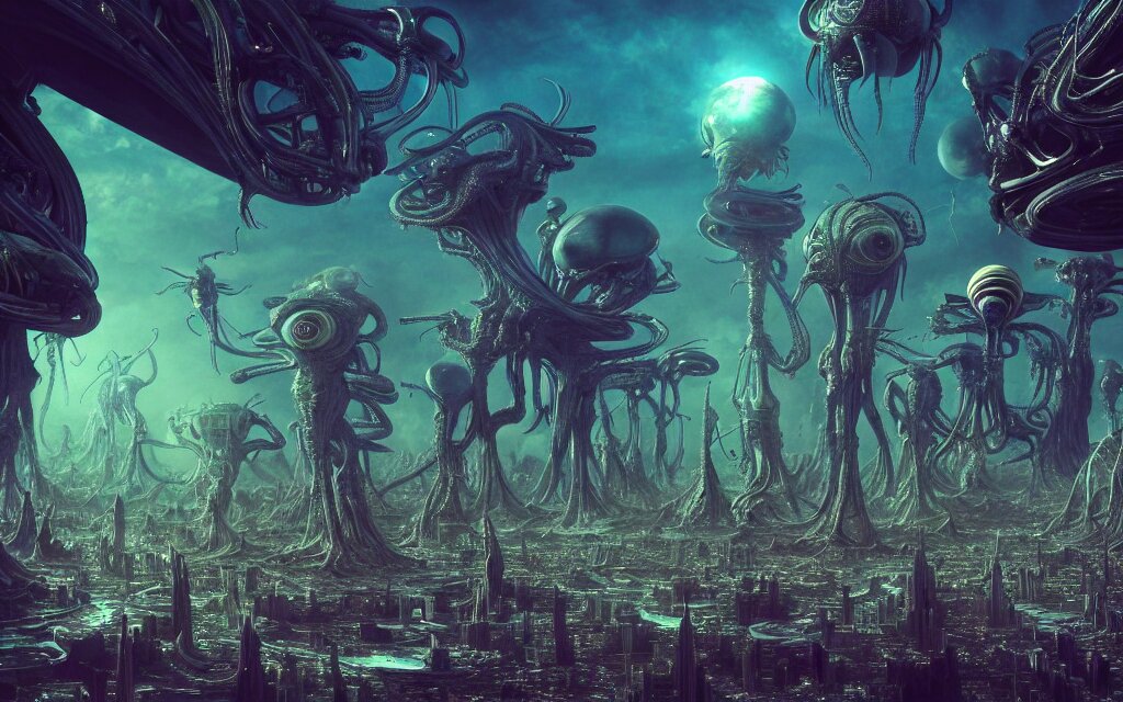 alien destroy world