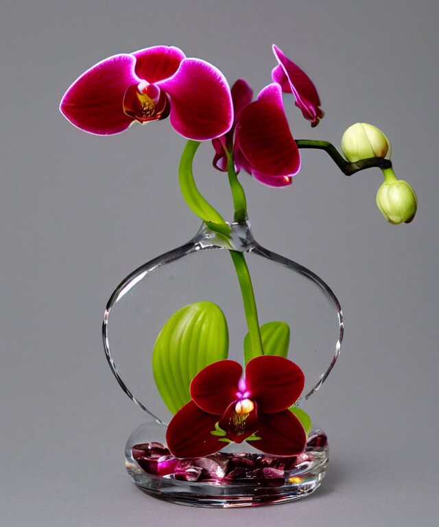 Flower on glass 