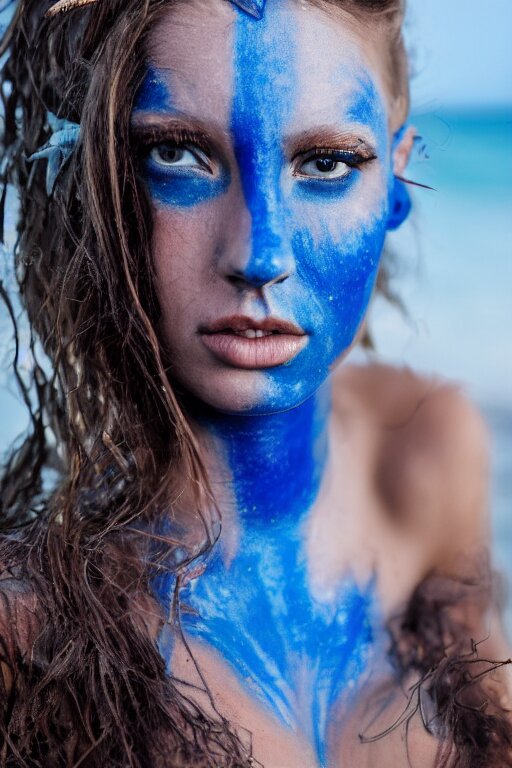 blue