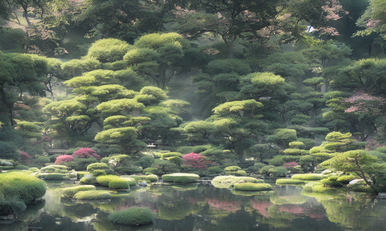 Japan Lake scenery 