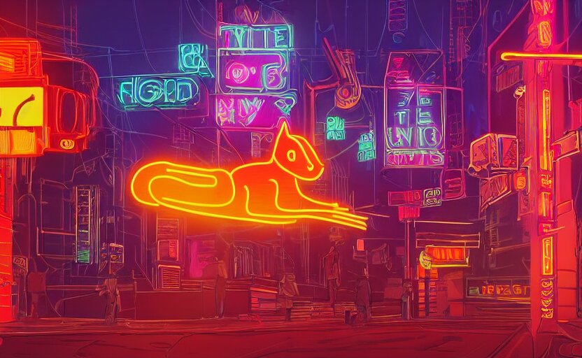 dogs neon