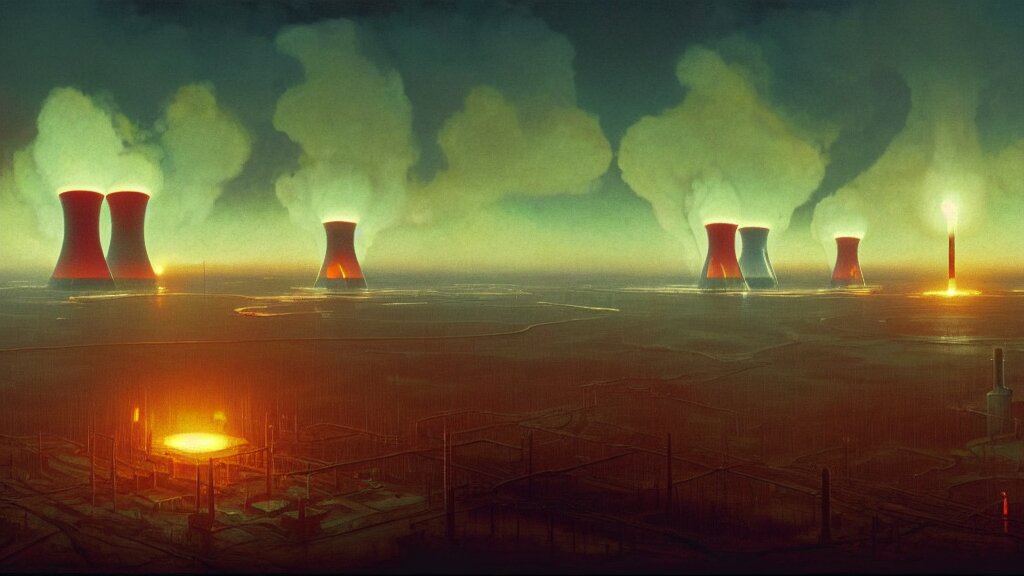 El reactor nuclear de chernobil después de la explosion