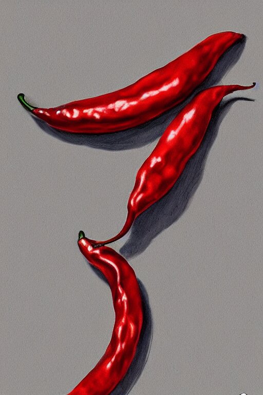 a ghost pepper, highly detailed, digital art, sharp focus, trending on art station