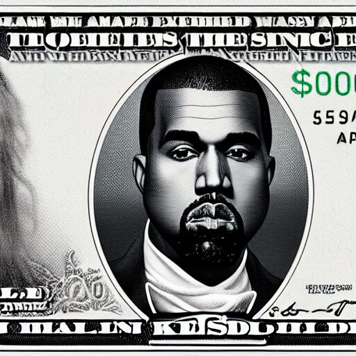 Kanye west’s face on American money