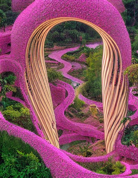 amazing view of flowers garden