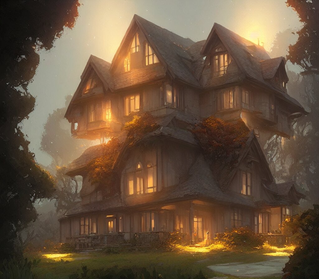 beautiful house in big sur, details, sharp focus, illustration, by jordan grimmer and greg rutkowski, trending artstation, pixiv, digital art