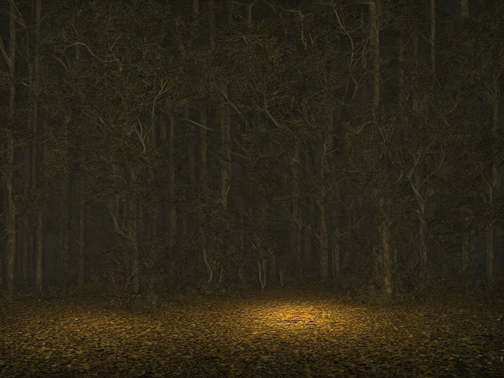 travelling dark trees