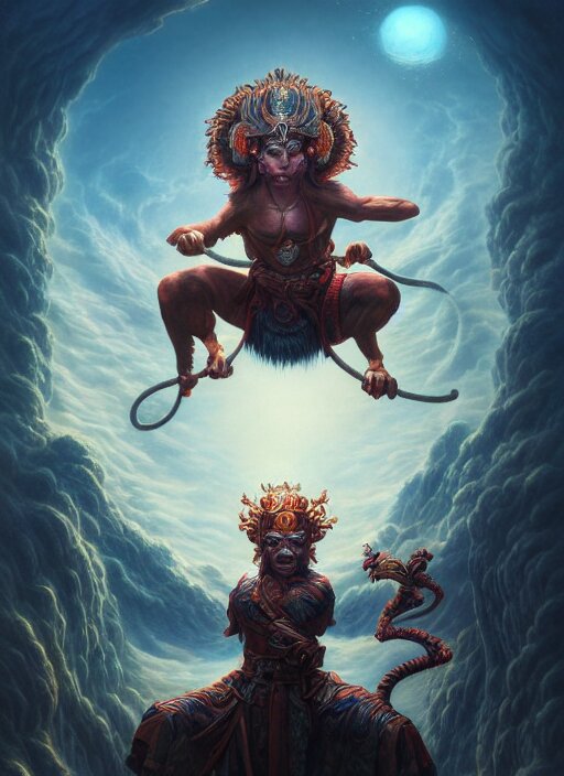 A  Panting of Lord Hanuman 