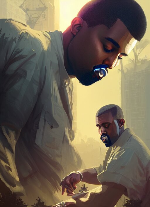 Kanye west's face should be replaced with a more generic face