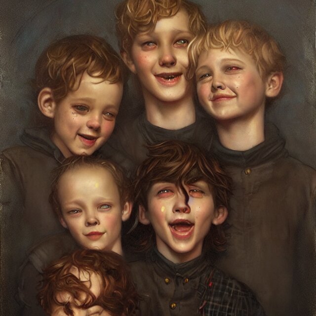 a portrait of happy boys by tom bagshaw and manuel sanjulian