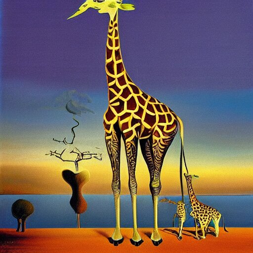 a giraffe by salvador dali 