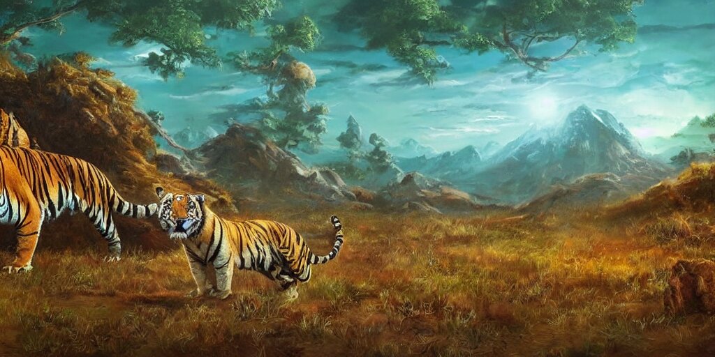 remove the tigers and make it an alien landscape.