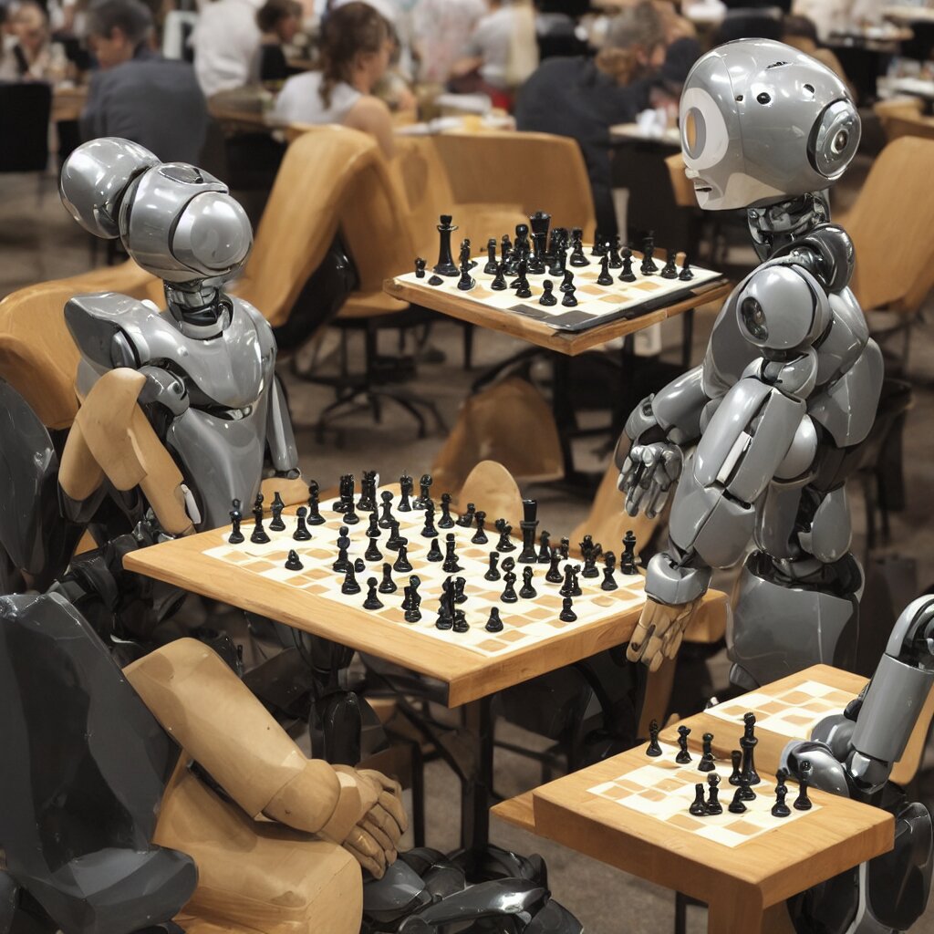 2 robots playing chess