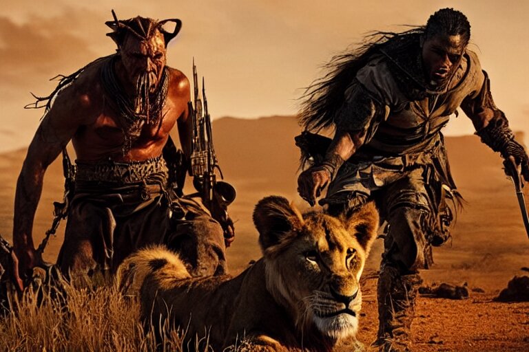 lion hunting